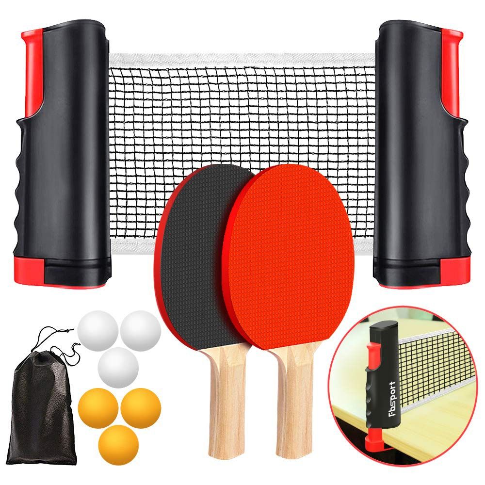 Table Tennis Barrier - Retractable Net Ping Pong Net Frame