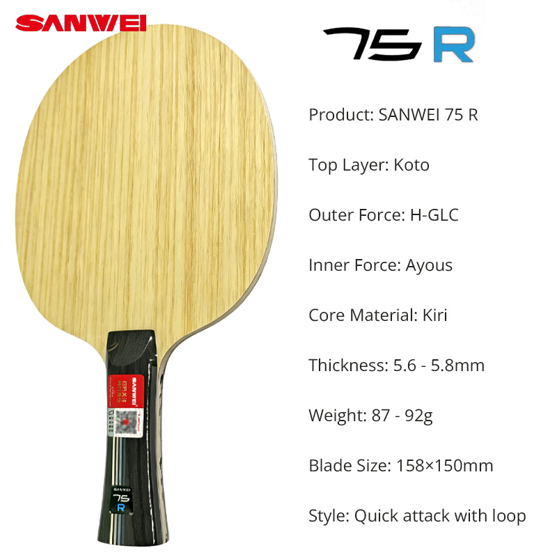 SANWEI 75R 75G Table Tennis Bl - огляд і ціна Table Tennis Eleven